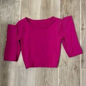 Lululemon Nulu Long Sleeve Cropped Shirt